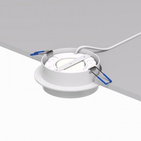 DK2090-WH Встраиваемый светильник FLAT, IP 20, до 15 Вт, GX53, LED, белый, алюминий в Ревде - revda.ok-mebel.com | фото 3