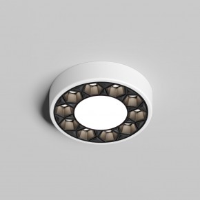 DK2440-WB Встраиваемый светильник DUAL 5+5 Вт, LED 4000K, IP 20, d90mm, белый/черный, алюминий/акрил в Ревде - revda.ok-mebel.com | фото