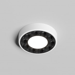 DK2440-WB Встраиваемый светильник DUAL 5+5 Вт, LED 4000K, IP 20, d90mm, белый/черный, алюминий/акрил в Ревде - revda.ok-mebel.com | фото 2