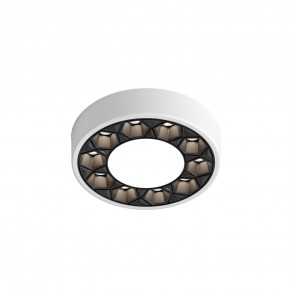 DK2440-WB Встраиваемый светильник DUAL 5+5 Вт, LED 4000K, IP 20, d90mm, белый/черный, алюминий/акрил в Ревде - revda.ok-mebel.com | фото 4