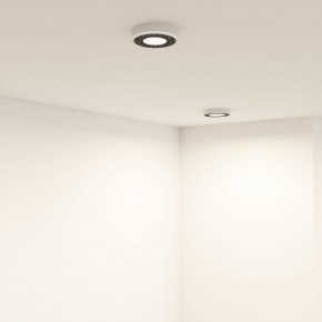 DK2440-WB Встраиваемый светильник DUAL 5+5 Вт, LED 4000K, IP 20, d90mm, белый/черный, алюминий/акрил в Ревде - revda.ok-mebel.com | фото 6