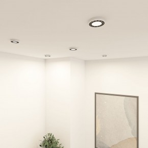 DK2441-WB Встраиваемый светильник DUAL 9+9 Вт, LED 4000K, IP 20, d120mm, белый/черный, алюминий/акрил в Ревде - revda.ok-mebel.com | фото 6