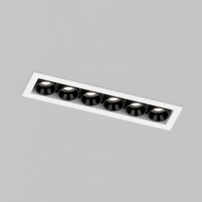 DK2514-WB Встраиваемый светильник SPACE со светодиодом L126mm 220V 10W 38° 4000К IP20 белый/черный алюминий в Ревде - revda.ok-mebel.com | фото