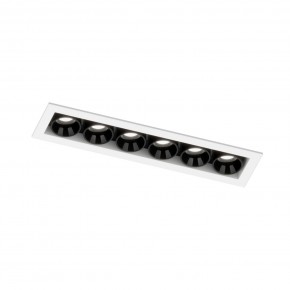 DK2514-WB Встраиваемый светильник SPACE со светодиодом L126mm 220V 10W 38° 4000К IP20 белый/черный алюминий в Ревде - revda.ok-mebel.com | фото 5