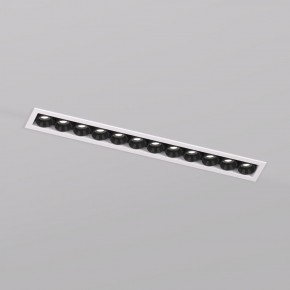 DK2515-WB Встраиваемый светильник SPACE со светодиодом L240mm 220V 20W 38° 4000К IP20 белый/черный алюминий в Ревде - revda.ok-mebel.com | фото