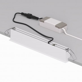 DK2515-WB Встраиваемый светильник SPACE со светодиодом L240mm 220V 20W 38° 4000К IP20 белый/черный алюминий в Ревде - revda.ok-mebel.com | фото 3