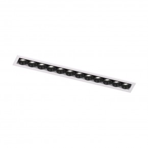 DK2515-WB Встраиваемый светильник SPACE со светодиодом L240mm 220V 20W 38° 4000К IP20 белый/черный алюминий в Ревде - revda.ok-mebel.com | фото 4