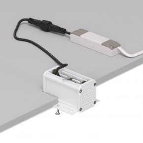 DK2530-WB Встраиваемый светильник SPACE со светодиодом под шпатлевку L69mm 220V 6W 38° 4000К IP20 белый/черный алюминий в Ревде - revda.ok-mebel.com | фото 5