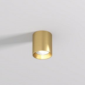 DK2610-SB Накладной светильник SHINE TUBE со светодиодом, D70*H80, IP20, 3000К, 10W, RA?90, сатинированная латунь, алюминий в Ревде - revda.ok-mebel.com | фото