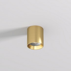 DK2610-SB Накладной светильник SHINE TUBE со светодиодом, D70*H80, IP20, 3000К, 10W, RA?90, сатинированная латунь, алюминий в Ревде - revda.ok-mebel.com | фото 2