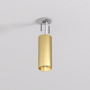 DK2615-SB Накладной светильник SHINE TUBE со светодиодом, D45*H115, IP20, 3000К, 7W, RA?90, сатинированная латунь, алюминий в Ревде - revda.ok-mebel.com | фото 3