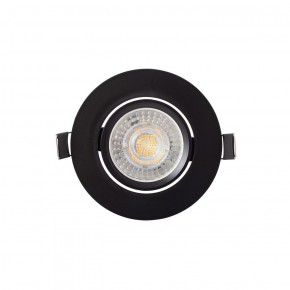 DK3020-BK Встраиваемый светильник, IP 20, 10 Вт, GU5.3, LED, черный, пластик в Ревде - revda.ok-mebel.com | фото 3