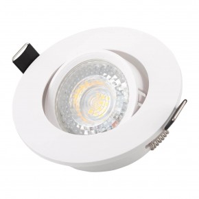 DK3020-WH Встраиваемый светильник, IP 20, 10 Вт, GU5.3, LED, белый, пластик в Ревде - revda.ok-mebel.com | фото 2