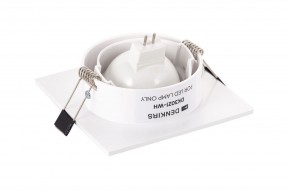 DK3021-WH Встраиваемый светильник, IP 20, 10 Вт, GU5.3, LED, белый, пластик в Ревде - revda.ok-mebel.com | фото 4