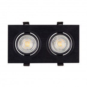 DK3022-BK Встраиваемый светильник, IP 20, 10 Вт, GU5.3, LED, черный, пластик в Ревде - revda.ok-mebel.com | фото 2