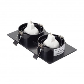 DK3022-BK Встраиваемый светильник, IP 20, 10 Вт, GU5.3, LED, черный, пластик в Ревде - revda.ok-mebel.com | фото 3