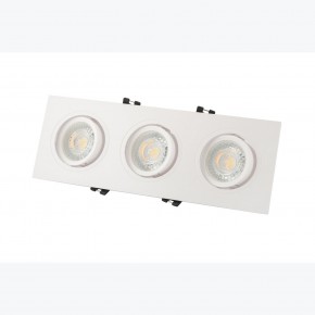 DK3023-WH Встраиваемый светильник, IP 20, 10 Вт, GU5.3, LED, белый, пластик в Ревде - revda.ok-mebel.com | фото 3