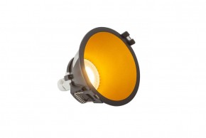 DK3026-BG Встраиваемый светильник, IP 20, 10 Вт, GU5.3, LED, черный/золотой, пластик в Ревде - revda.ok-mebel.com | фото 3