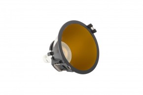 DK3026-BG Встраиваемый светильник, IP 20, 10 Вт, GU5.3, LED, черный/золотой, пластик в Ревде - revda.ok-mebel.com | фото 4