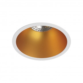 DK3026-WG Встраиваемый светильник, IP 20, 10 Вт, GU5.3, LED, белый/золотой, пластик в Ревде - revda.ok-mebel.com | фото