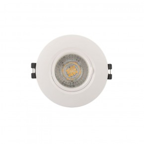 DK3028-WH Встраиваемый светильник, IP 20, 10 Вт, GU5.3, LED, белый, пластик в Ревде - revda.ok-mebel.com | фото 1