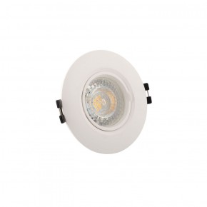 DK3028-WH Встраиваемый светильник, IP 20, 10 Вт, GU5.3, LED, белый, пластик в Ревде - revda.ok-mebel.com | фото 2