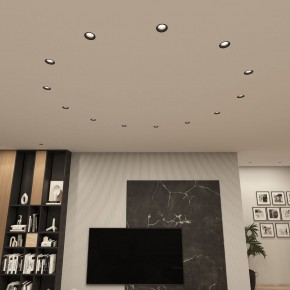 DK3055-BK Встраиваемый светильник, IP 20, 10 Вт, GU5.3, LED, черный, пластик в Ревде - revda.ok-mebel.com | фото 3