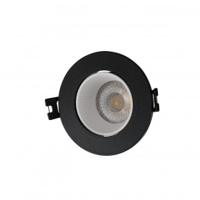 DK3061-BK+WH Встраиваемый светильник, IP 20, 10 Вт, GU5.3, LED, черный/белый, пластик в Ревде - revda.ok-mebel.com | фото