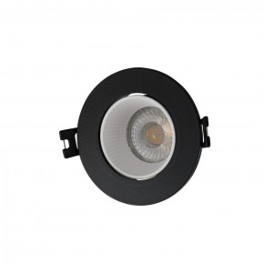 DK3061-BK+WH Встраиваемый светильник, IP 20, 10 Вт, GU5.3, LED, черный/белый, пластик в Ревде - revda.ok-mebel.com | фото