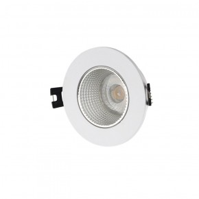 DK3061-WH+CH Встраиваемый светильник, IP 20, 10 Вт, GU5.3, LED, белый/хром, пластик в Ревде - revda.ok-mebel.com | фото