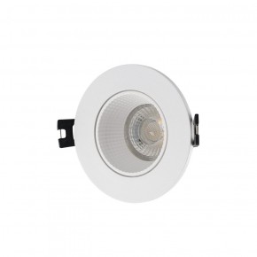 DK3061-WH Встраиваемый светильник, IP 20, 10 Вт, GU5.3, LED, белый/белый, пластик в Ревде - revda.ok-mebel.com | фото
