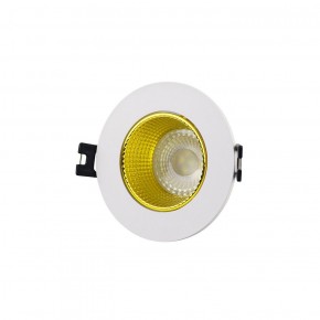DK3061-WH+YE Встраиваемый светильник, IP 20, 10 Вт, GU5.3, LED, белый/желтый, пластик в Ревде - revda.ok-mebel.com | фото