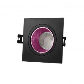 DK3071-BK+PI Встраиваемый светильник, IP 20, 10 Вт, GU5.3, LED, черный/розовый, пластик в Ревде - revda.ok-mebel.com | фото