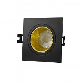 DK3071-BK+YE Встраиваемый светильник, IP 20, 10 Вт, GU5.3, LED, черный/желтый, пластик в Ревде - revda.ok-mebel.com | фото