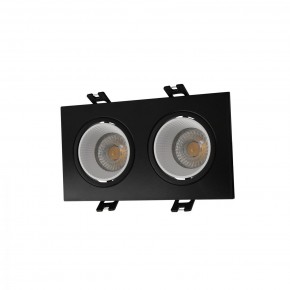 DK3072-BK+WH Встраиваемый светильник, IP 20, 10 Вт, GU5.3, LED, черный/белый, пластик в Ревде - revda.ok-mebel.com | фото