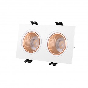 DK3072-WBR Встраиваемый светильник, IP 20, 10 Вт, GU5.3, LED, белый/бронзовый, пластик в Ревде - revda.ok-mebel.com | фото