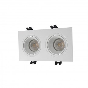 DK3072-WH Встраиваемый светильник, IP 20, 10 Вт, GU5.3, LED, белый/белый, пластик в Ревде - revda.ok-mebel.com | фото