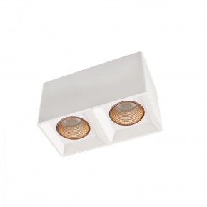 DK3085-WH+BR Светильник накладной IP 20, 10 Вт, GU5.3, LED, белый/бронзовый, пластик в Ревде - revda.ok-mebel.com | фото