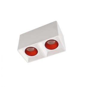 DK3085-WH+RD Светильник накладной IP 20, 10 Вт, GU5.3, LED, белый/красный, пластик в Ревде - revda.ok-mebel.com | фото