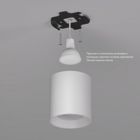 DK3090-WH Светильник накладной IP 20, 10 Вт, GU5.3, LED, белый/белый, пластик в Ревде - revda.ok-mebel.com | фото 2