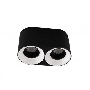 DK3096-BW+BK Светильник накладной IP 20, 10 Вт, GU5.3, LED, черно-белый/черный, пластик в Ревде - revda.ok-mebel.com | фото