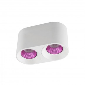 DK3096-WH+PI Светильник накладной IP 20, 10 Вт, GU5.3, LED, белый/розовый, пластик в Ревде - revda.ok-mebel.com | фото