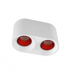 DK3096-WH+RD Светильник накладной IP 20, 10 Вт, GU5.3, LED, белый/красный, пластик в Ревде - revda.ok-mebel.com | фото
