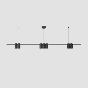 DK4063-BK Подвесной светильник ORBIT, IP20, 7xGU10 LED до 15 Вт, черный матовый, алюминий в Ревде - revda.ok-mebel.com | фото
