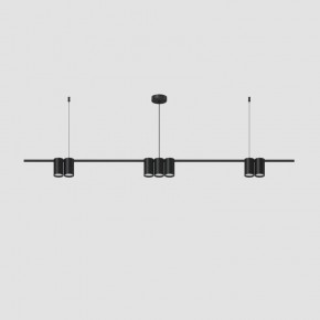 DK4063-BK Подвесной светильник ORBIT, IP20, 7xGU10 LED до 15 Вт, черный матовый, алюминий в Ревде - revda.ok-mebel.com | фото 2