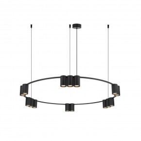 DK4067-BK Подвесной светильник ORBIT, IP20, 15xGU10 LED до 15 Вт, черный матовый, алюминий в Ревде - revda.ok-mebel.com | фото 3
