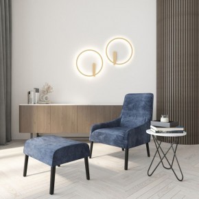 DK5035-SG Бра ROUND со светодиодом, IP20, 24W, 3000/4000/6500K, матовое золото, алюминий в Ревде - revda.ok-mebel.com | фото 7