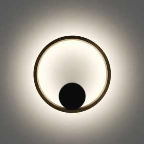 DK5060-BK+SG Бра ORBIT, IP20, 3000К, LED, 10 Вт, черный + сатинированное золото, алюминий в Ревде - revda.ok-mebel.com | фото 4