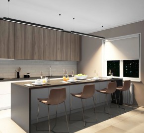 DK9154-BK Линейный светильник 42W 1500mm 4000K, черный в Ревде - revda.ok-mebel.com | фото 5