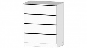 ЭЛЕГАНТ Комод 4 ящика (белый) в Ревде - revda.ok-mebel.com | фото